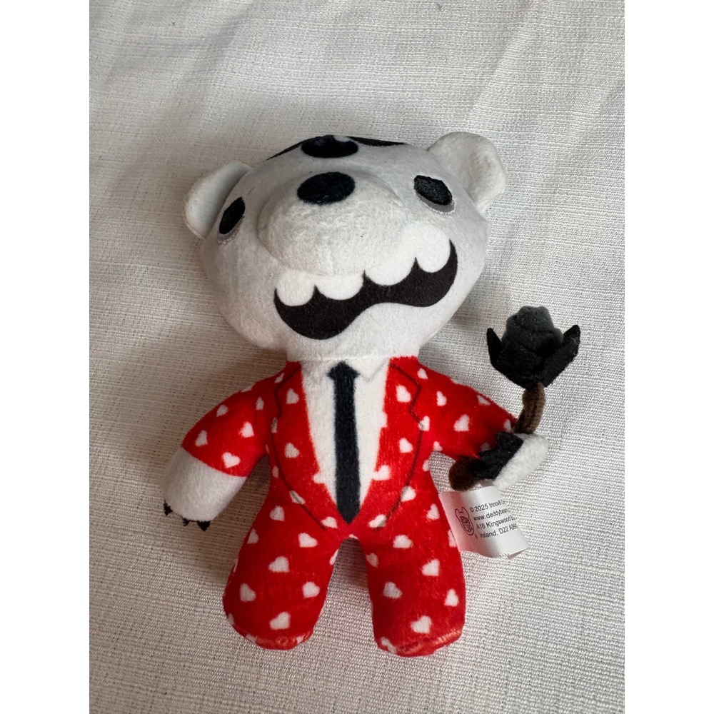 Deddy Bears Valentine Heart Suit Plush Bear with Black Rose 2025 Innov8